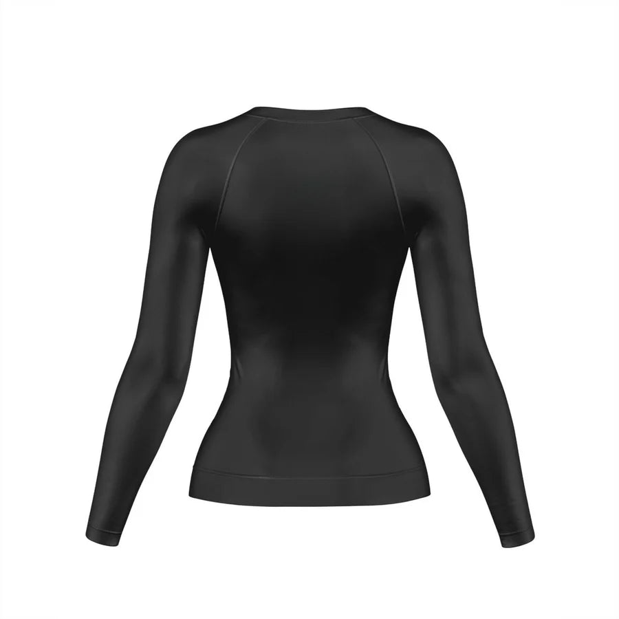 Womens Black Long sleeve BJJ Rashguards