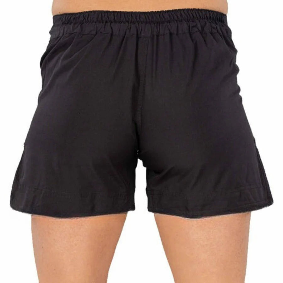 Women Black Grappling Shorts