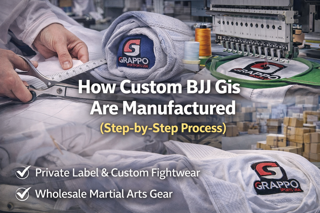 How Custom BJJ Gis Are Manufactured (Step-by-Step Process)