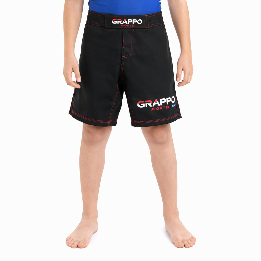 Kids Black BJJ Shorts