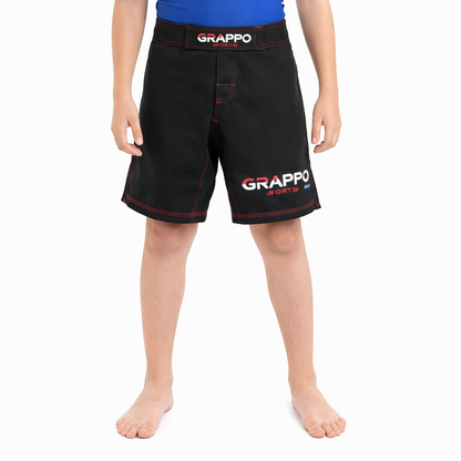 Kids Black BJJ Shorts