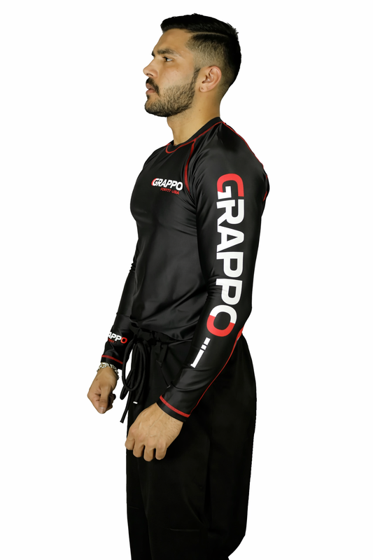 Men Black Long Sleeve Rashguard