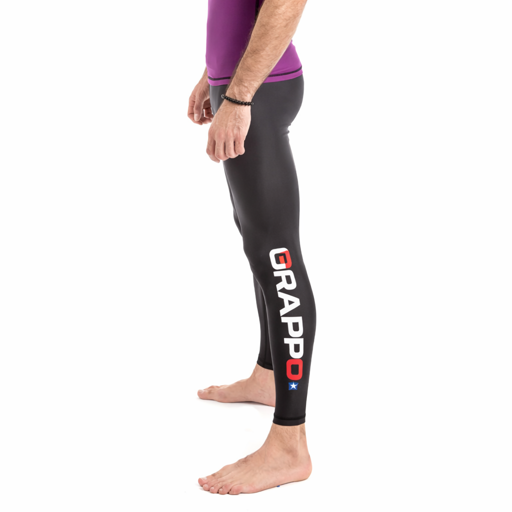 Men Black BJJ Spats