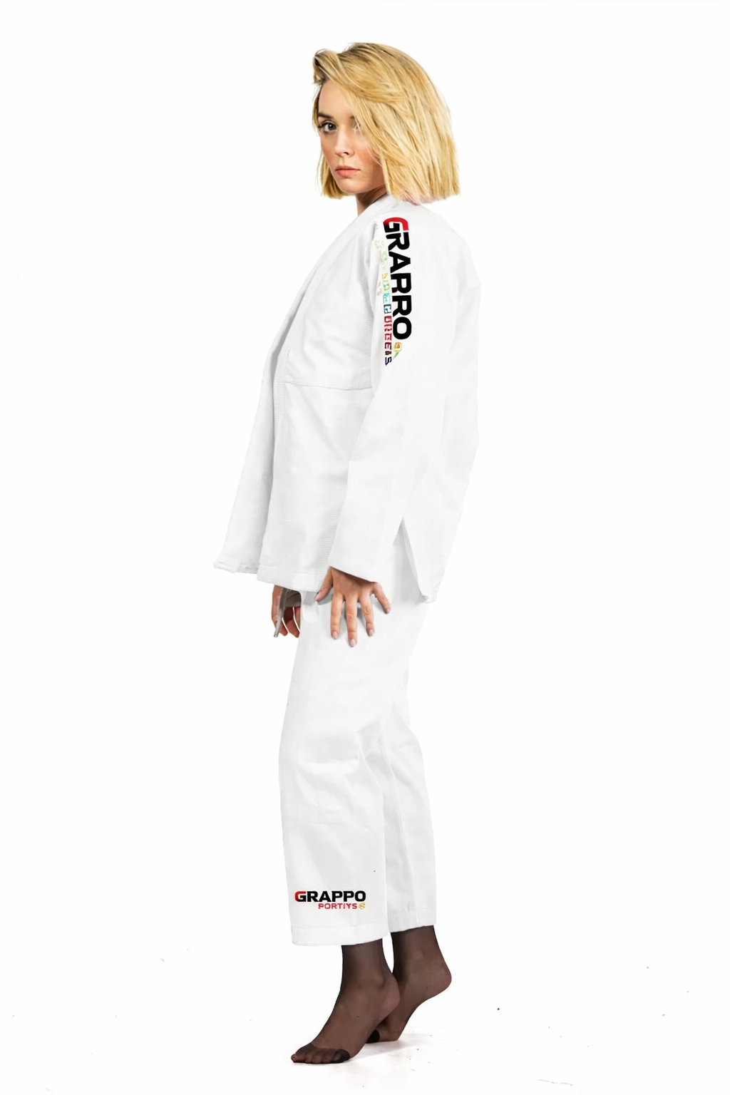 Women White BJJ Gi