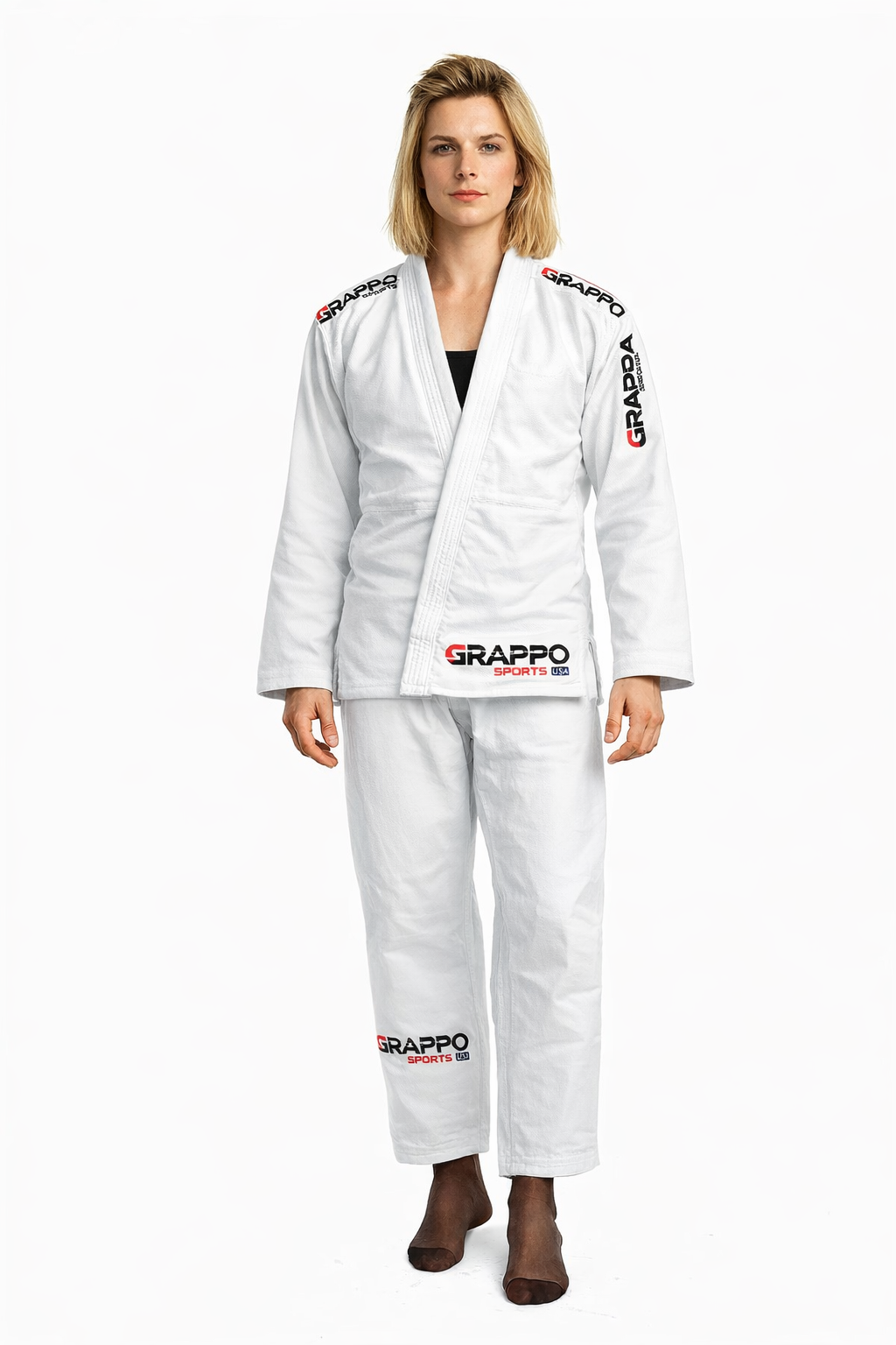 Women White BJJ Gi