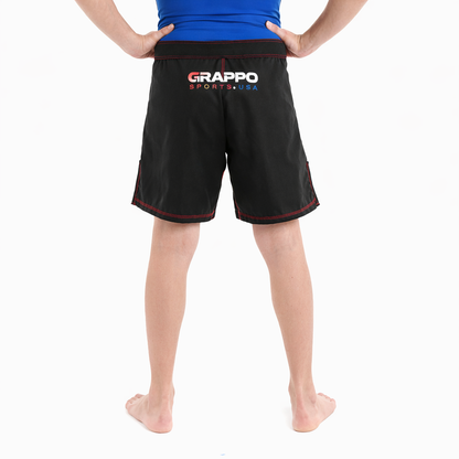 Kids Black BJJ Shorts