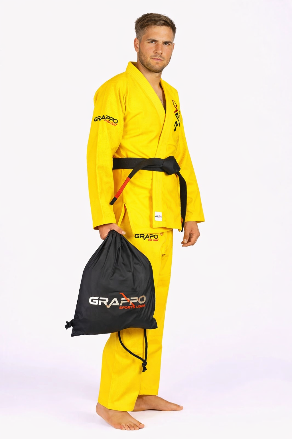 Men Yellow BJJ Gi