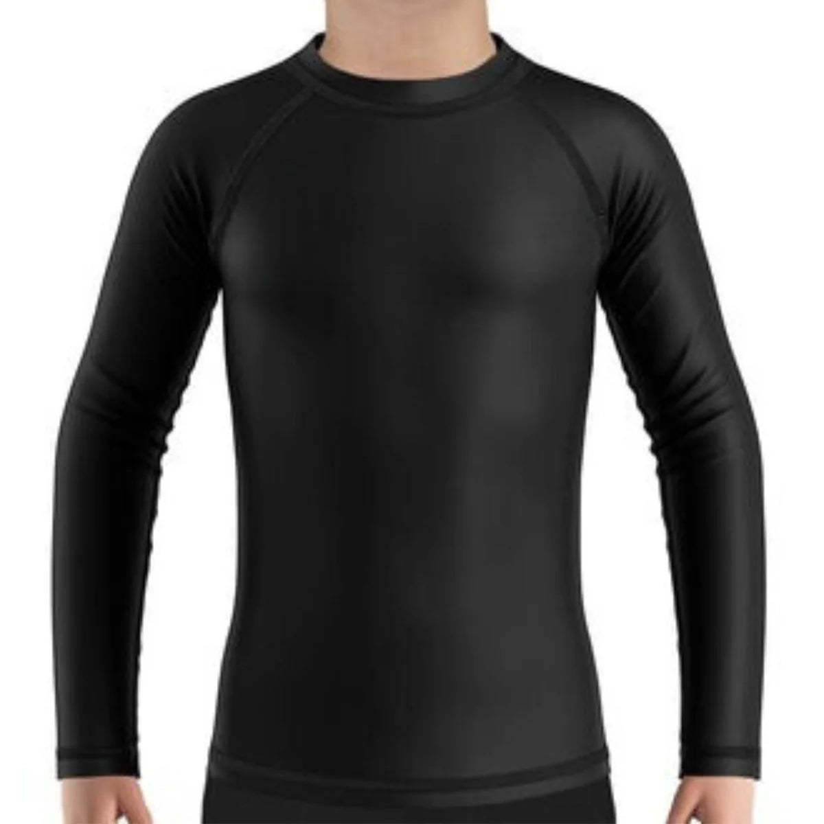 Kids Black BJJ Rashguard