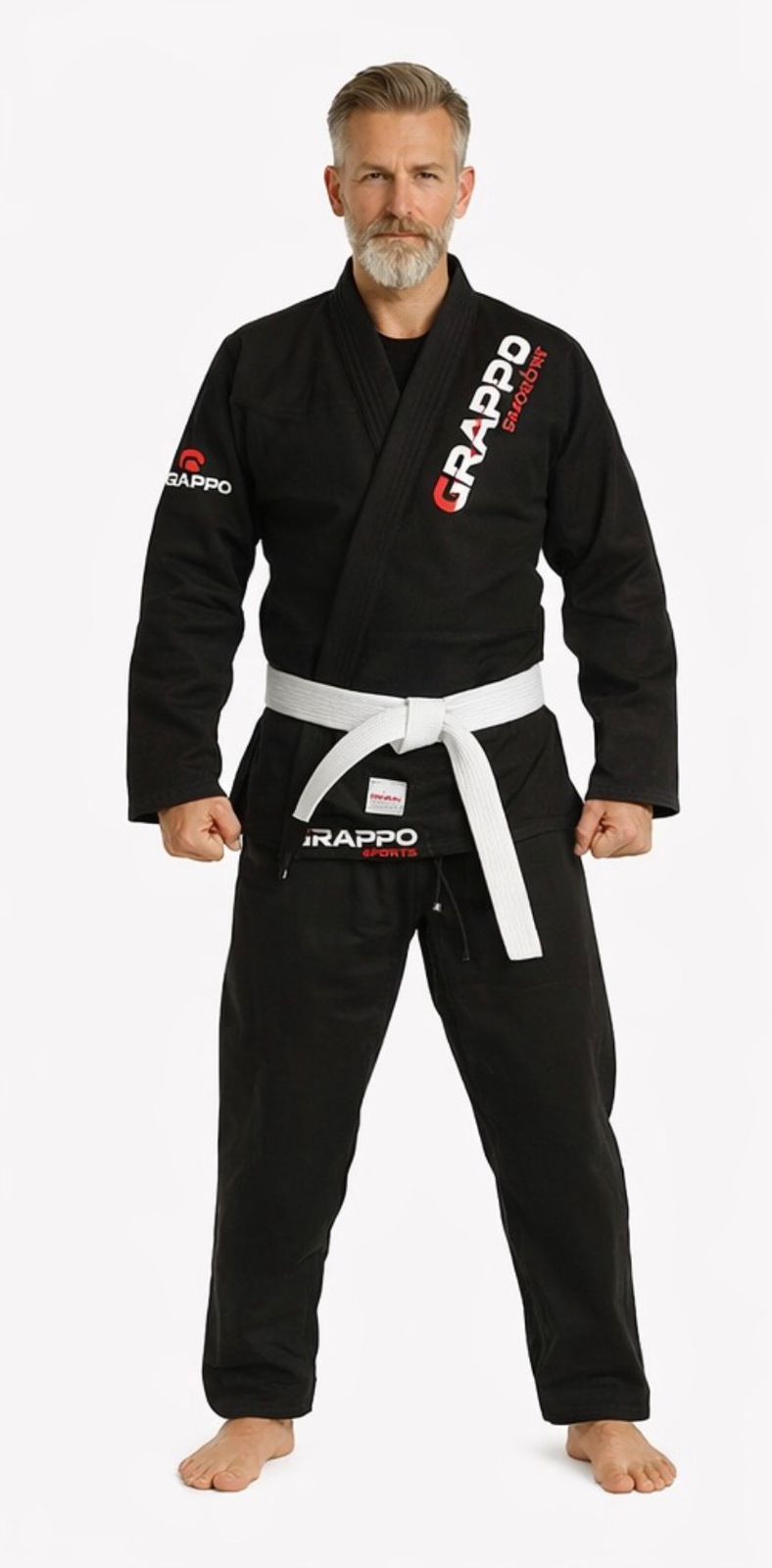 Men Black BJJ Gi