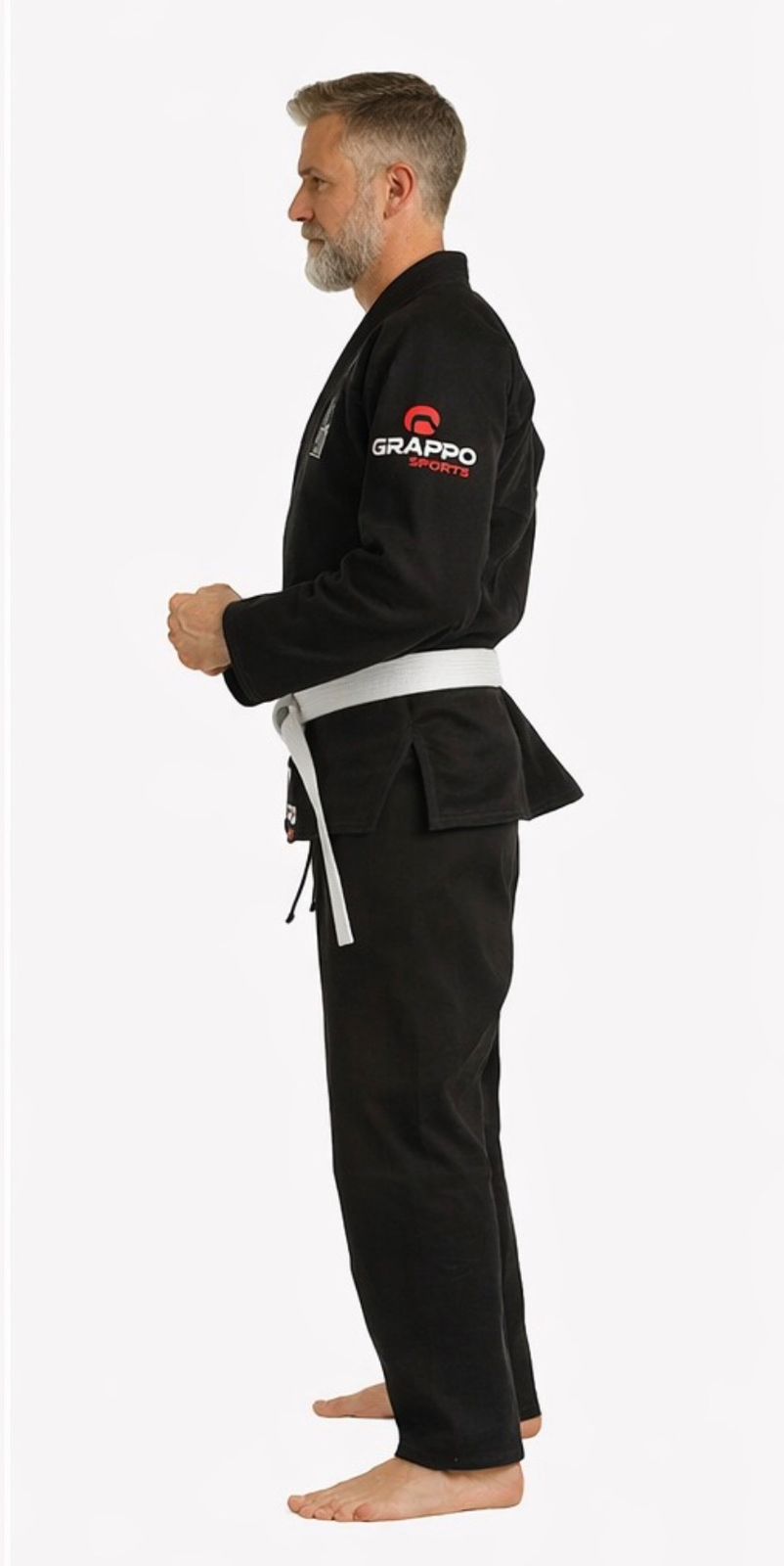 Men Black BJJ Gi