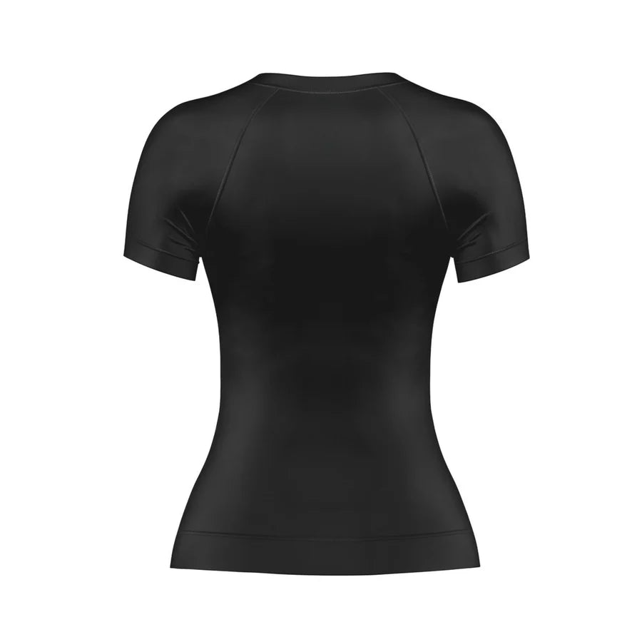 Womens Black Short sleeve BJJ Rashguards