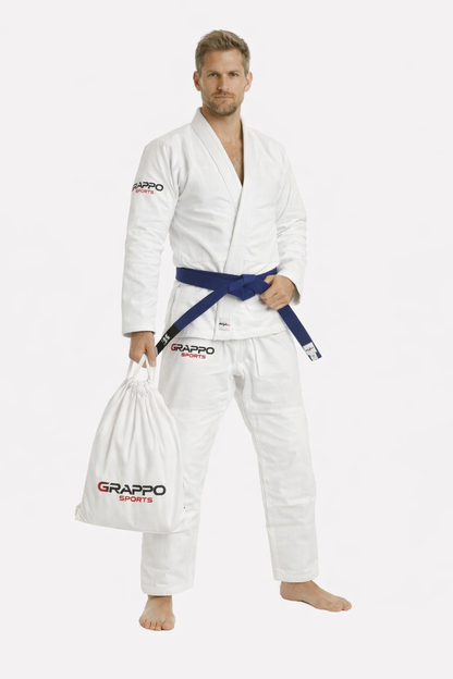 Men White BJJ Gi